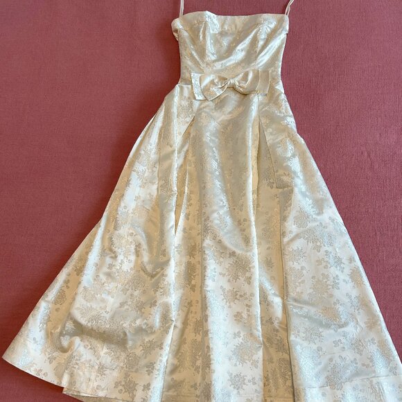 Vintage 60s Silk Dress - Picture 2 of 9